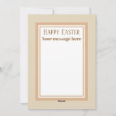 Cute retro  Paaseend voeg bericht toe Feestdagenkaart (Achterkant)