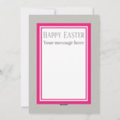 Cute retro  Paasmeisje bericht toevoegen Feestdagenkaart (Achterkant)