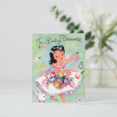 Cute retro Pasen toevoegen bericht Feestdagenkaart (Staand voorkant)