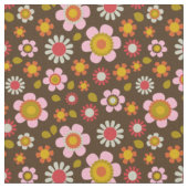 Cute Retro Pattern Stof (Close Up)