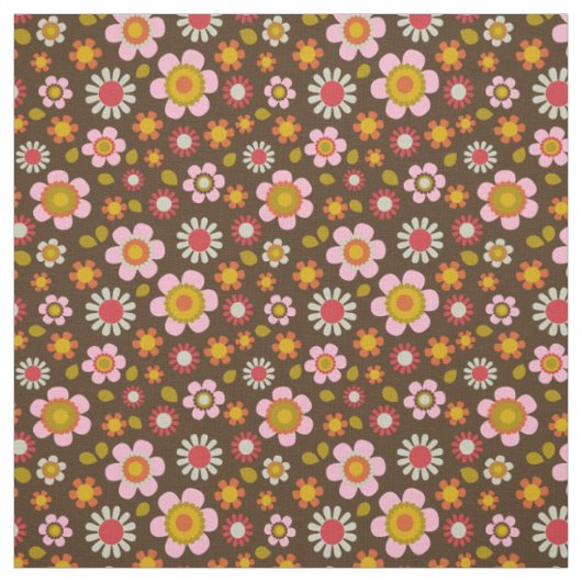 Cute Retro Pattern Stof (Swatch)