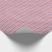 Cute Retro Penny Flower Pattern Cadeaupapier (Hoek)