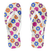 Cute Retro Penny Flower Pattern Teenslippers (Voetbed)