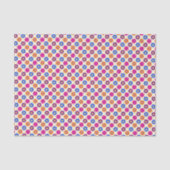 Cute Retro Penny Flower Pattern Tissuepapier (Voorkant)