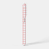 Cute Retro Pink Gingham Plaid pattern iPhone Hoesje (Rechterkant)