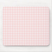 Cute Retro Pink Gingham Plaid pattern Muismat (Voorkant)