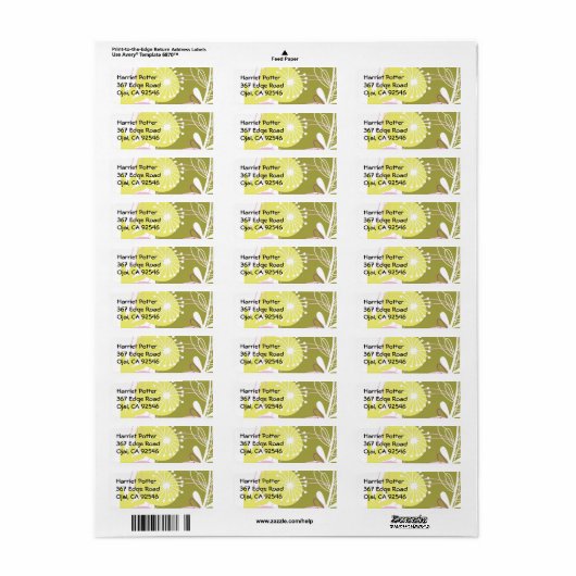 Cute Retro Pink Green Yellow Florence Pattern Etiket (Full Sheet)