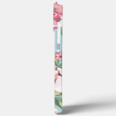 Cute retro polka stippen floreel patroon roos Case-Mate iPhone case (Achterkant / Links)