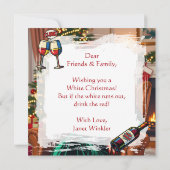 Cute Retro Pop Art Personalized Christmas Kaart (Achterkant)