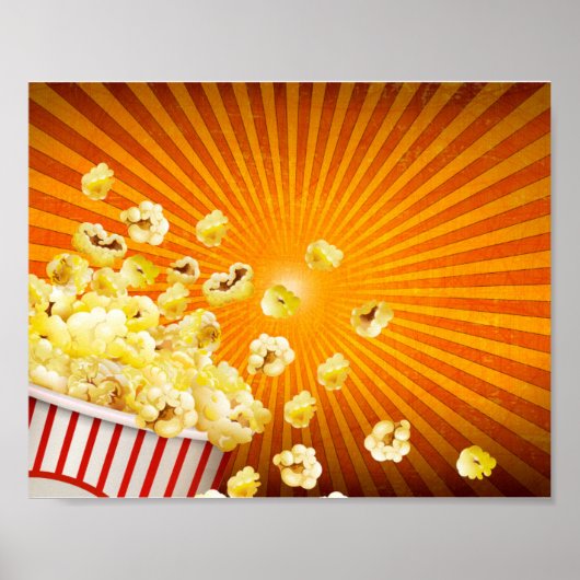 Cute Retro Popcorn Spill| Film|Film Poster (Voorkant)