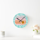 Cute Retro Radio Ronde Klok (Huis)