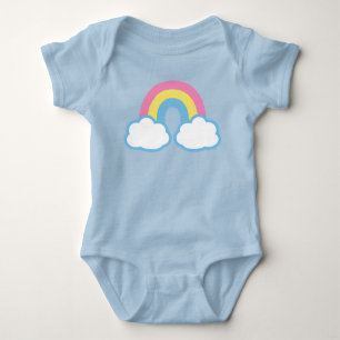 Cute Retro Rainbow Romper