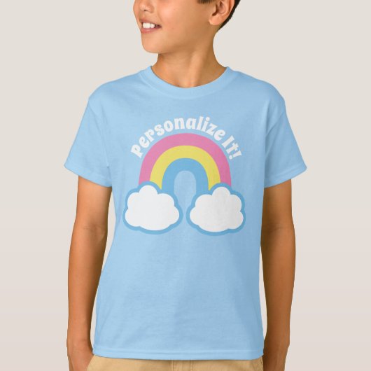 Cute Retro Rainbow T-Shirt (Voorkant)