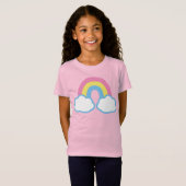 Cute Retro Rainbow T-Shirt (Voorkant volledig)