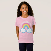 Cute Retro Rainbow T-Shirt (Voorkant volledig)