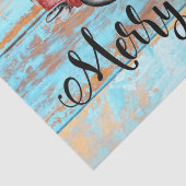 Cute Retro Red Truck Land Kerstmis Tissuepapier (Detail)