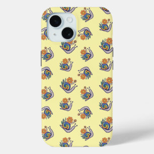 Cute Retro Regenboog Slakken Apple iPhone Hoesje