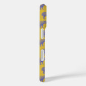 Cute Retro Rhino Rhinoceros Pattern Yellow Paars Case-Mate iPhone Case (Achterkant / Rechts)