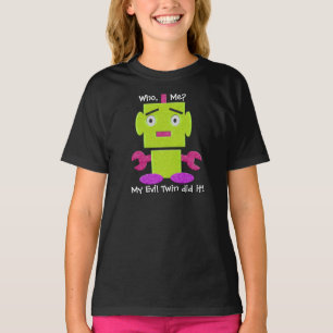 Cute Retro Robot - Ghoul Green - Evil Twin T-shirt
