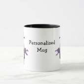 Cute Retro Robots Personalized Mug Mok (Midden)