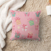 Cute Retro Roze Cadeaus Kerstmis Kussen (Deken)