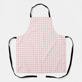 Cute Retro Roze Gingham ruitpatroon Schort