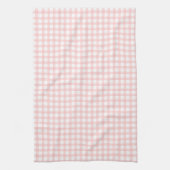 Cute Retro Roze Gingham ruitpatroon Theedoek (Verticaal)