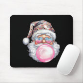 Cute Retro Santa Christmas Blowing Bubble Gum Vint Muismat (Met muis)