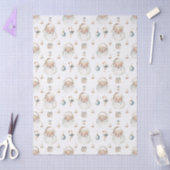 Cute Retro Santa Claus White Christmas Tissuepapier (Craft)