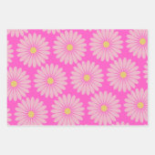 Cute Retro Scandinavian Flower Pattern (roze) Inpakpapier Vel (Voorkant 2)