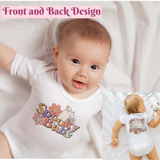 Cute Retro Spooky Halloween Colorful Romper