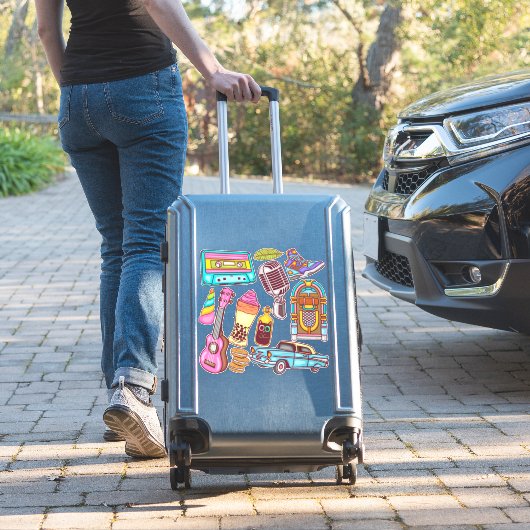 Cute Retro Sticker (Koffer Insitu)