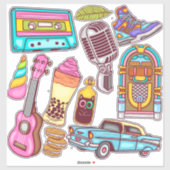 Cute Retro Sticker (Vel)