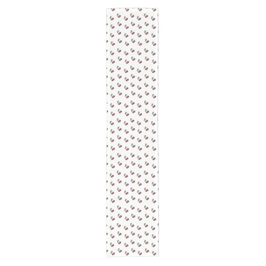 Cute Retro Style Cherry Kitchen Table Runner Korte Tafelloper (Voorkant)