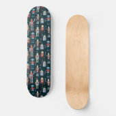 Cute Retro Style Robots van 1950 Persoonlijk Skateboard (Voorkant)