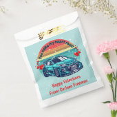 Cute Retro Sun Kids Valentines Car Bedankzakje (Gezegeld)