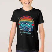 Cute Retro Sun Kids Valentines Car Tri-Blend Shirt (Voorkant)