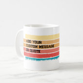 Cute Retro Sun  Pommeren Dog  Koffiemok (Voorkant links)