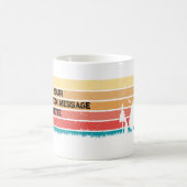 Cute Retro Sun  Pommeren Dog  Koffiemok (Center)