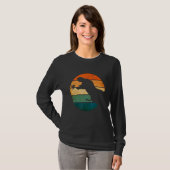 Cute Retro Trex Rex vogelontwerp T-shirt (Voorkant volledig)