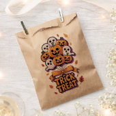 Cute Retro Trick or Treat Halloween Zakjes (Geknipt)