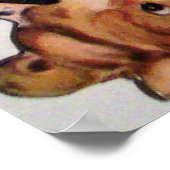 Cute retro  Valentijn boy poster (Hoek)