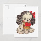 Cute retro Valentijn Briefkaart (Voorkant / Achterkant)