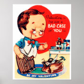 Cute retro  Valentijn Doctor poster (Voorkant)