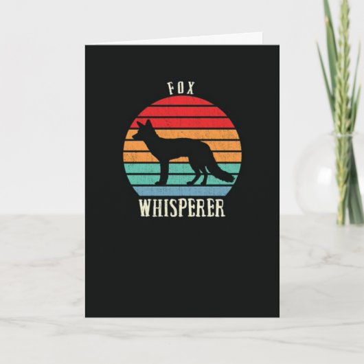 Cute Retro Vos Kaarten Vintage Dieren (Voorkant)