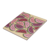 Cute Retro Watermeloenen Tegeltje (Zijkant)