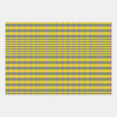 Cute Retro Yellow en roze spellen check Inpakpapier Vel (Voorkant 3)