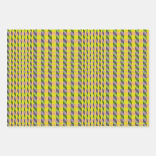 Cute Retro Yellow en roze spellen check Inpakpapier Vel (Voorkant 2)