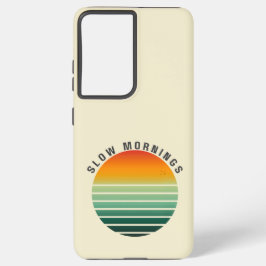 Cute Retro Zonsondergang Phonehoesje Samsung Galaxy Hoesje