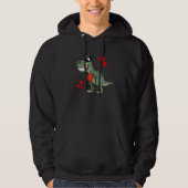 Cute Rex   Dinosaur in Love Hoodie (Voorkant)